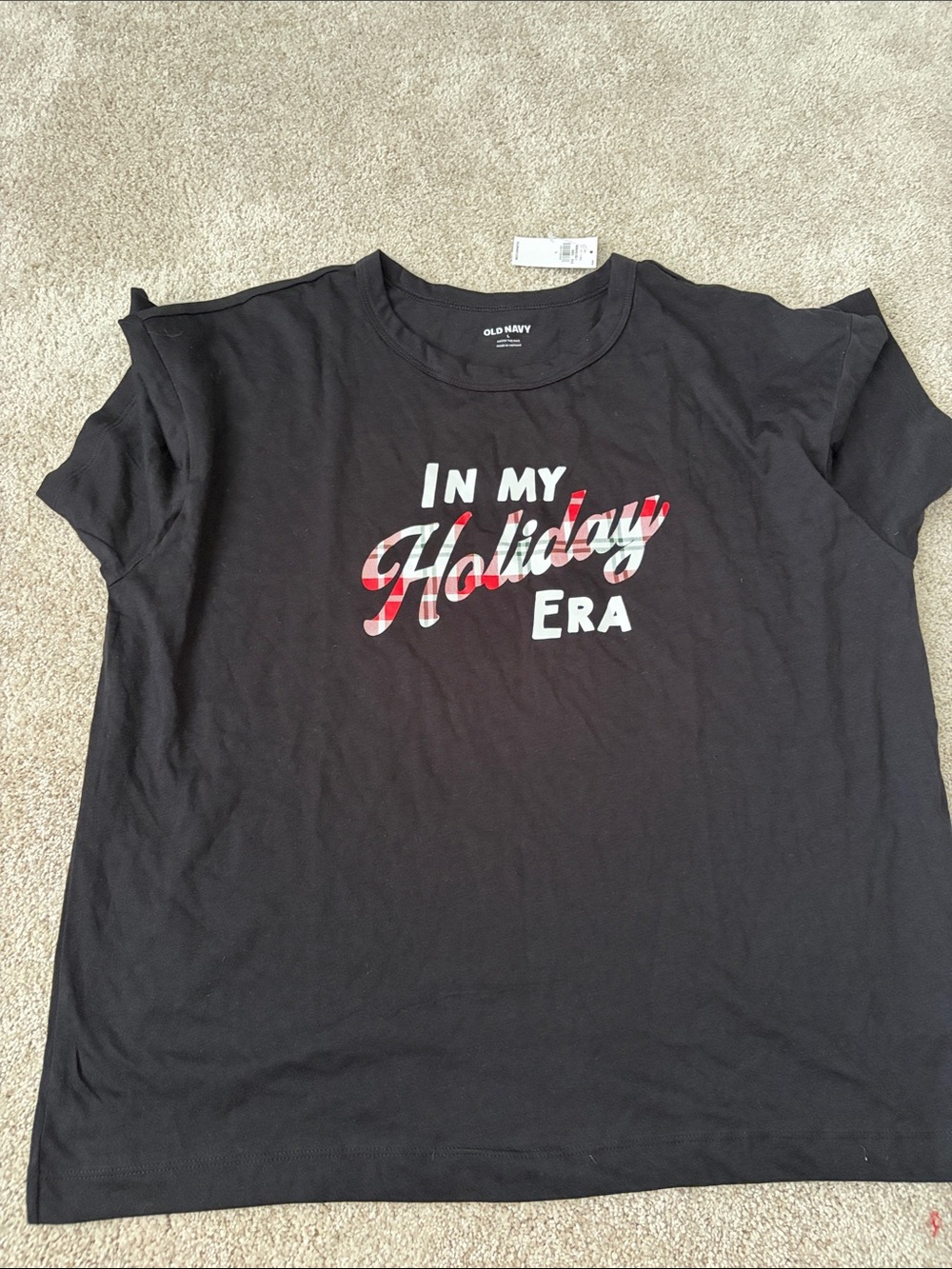 Old Navy Black Holiday Graphic Tee - 'In My Holiday Era'